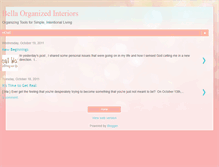 Tablet Screenshot of bellaorganizedinteriors.blogspot.com
