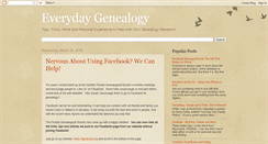 Desktop Screenshot of everydaygenealogycalendar.blogspot.com