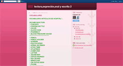 Desktop Screenshot of lecturaexprecinoralyescrita2.blogspot.com