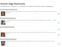 Tablet Screenshot of prairiesedgepatchworks.blogspot.com