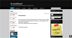 Desktop Screenshot of honoursinfo.blogspot.com