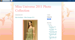 Desktop Screenshot of missuniverse2011photos.blogspot.com