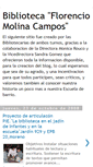 Mobile Screenshot of biblioflorenciomolinacampos.blogspot.com