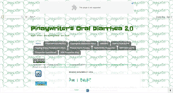 Desktop Screenshot of pinaywriteroraldiarrhea2.blogspot.com