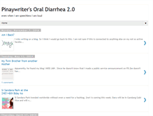 Tablet Screenshot of pinaywriteroraldiarrhea2.blogspot.com