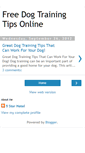 Mobile Screenshot of free-dog-training-tips-online.blogspot.com