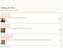 Tablet Screenshot of dining4two.blogspot.com