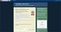 Desktop Screenshot of corriendoatodocorrer.blogspot.com