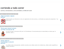Tablet Screenshot of corriendoatodocorrer.blogspot.com