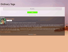 Tablet Screenshot of ordinaryyoga.blogspot.com