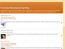 Tablet Screenshot of formulamanufacturing.blogspot.com