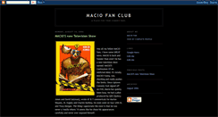 Desktop Screenshot of maciofanclub.blogspot.com