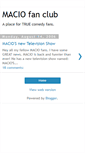 Mobile Screenshot of maciofanclub.blogspot.com