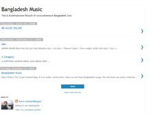 Tablet Screenshot of bangladeshmusic.blogspot.com