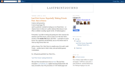 Desktop Screenshot of lastprintjourno.blogspot.com
