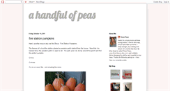 Desktop Screenshot of ahandfulofpeas.blogspot.com