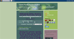Desktop Screenshot of lupinefamilyhomeschoolers.blogspot.com