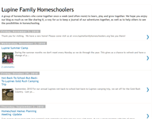Tablet Screenshot of lupinefamilyhomeschoolers.blogspot.com