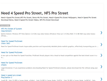 Tablet Screenshot of need-for-speed-pro-street-game.blogspot.com