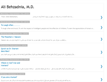 Tablet Screenshot of alibehzadnia.blogspot.com