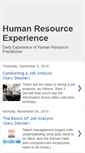 Mobile Screenshot of hr-experience.blogspot.com