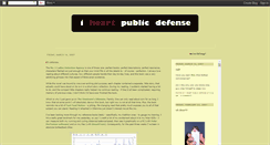 Desktop Screenshot of iheartpublicdefense.blogspot.com