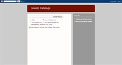 Desktop Screenshot of jewish-catalogs.blogspot.com