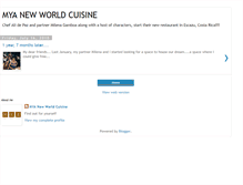 Tablet Screenshot of myanewworldcuisine.blogspot.com