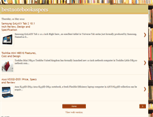 Tablet Screenshot of bestnotebooksspecs.blogspot.com