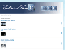 Tablet Screenshot of culturalview.blogspot.com