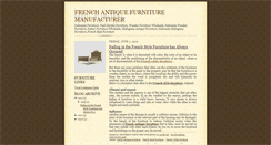 Desktop Screenshot of frenchantiquefurnituremanufacturer.blogspot.com
