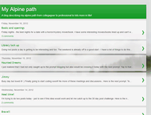 Tablet Screenshot of myalpinepath.blogspot.com