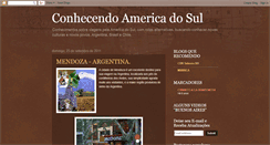 Desktop Screenshot of conhecendoamericadosul.blogspot.com