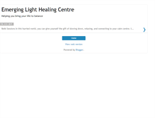 Tablet Screenshot of emerginglighthealing.blogspot.com