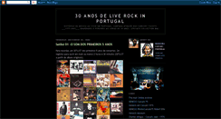 Desktop Screenshot of 30anosderockinportugal.blogspot.com