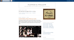 Desktop Screenshot of flowerandwillow.blogspot.com