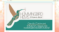 Desktop Screenshot of hummingbirdhems.blogspot.com