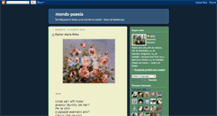 Desktop Screenshot of mondo-poesia.blogspot.com