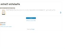 Tablet Screenshot of aicha25.blogspot.com