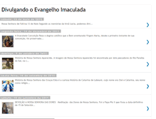 Tablet Screenshot of divulgandooevangelho-imaculada01.blogspot.com