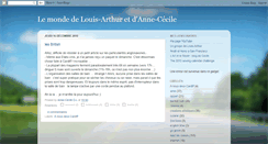 Desktop Screenshot of annececileetlouisarthur.blogspot.com