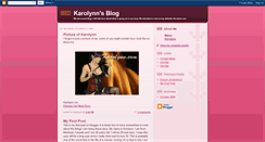 Desktop Screenshot of karolynnxxx.blogspot.com