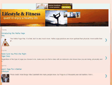 Tablet Screenshot of lifestyleandfitness.blogspot.com