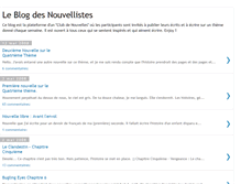 Tablet Screenshot of nouvellistes.blogspot.com