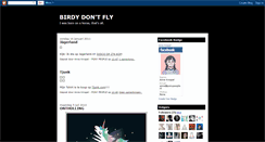 Desktop Screenshot of birdydontfly.blogspot.com