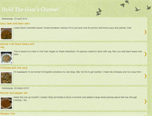 Tablet Screenshot of holdthegoatscheese.blogspot.com