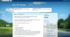 Desktop Screenshot of lowongankerja-tki.blogspot.com