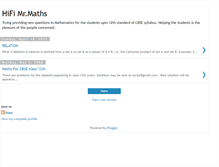 Tablet Screenshot of hifimrmaths.blogspot.com