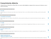 Tablet Screenshot of conocimientoabierto.blogspot.com
