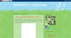 Desktop Screenshot of krystyna-malarstwo-mojapasja.blogspot.com